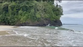 Peaceful Warm Soothing Caribbean Waves Wash Over Me As I Stand In The Surf At The Dreamy Red Frog Be