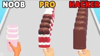 ✅Popsicle Stack😳🥶Noob VS PRO VS Hacker in new best levels iOS,Android