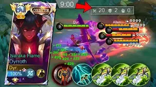 WTF DAMAGE!! NEW DYRROTH LIFESTEAL + DAMAGE HACK CHEAT BUILD!! 💀🔥 - Mobile legends