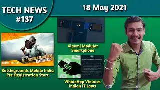 Battlegrounds Mobile India Pre-Registration😍,Xiaomi Modular Smartphone😲,Nord CE 5G, Snapdragon 778G🤩