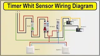 How to Make Timer With Sensor Wiring Diagram | 8 pin timer relay wiring diagram