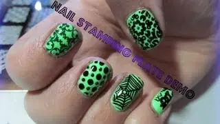 DRK-A Nail art stamping plate Demo and Review