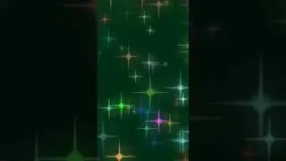 Stars twinkling green screen 