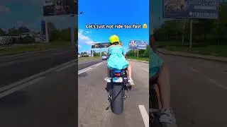What do GIRLS expect when they get on a motorcycle in a DRESS? 😂 