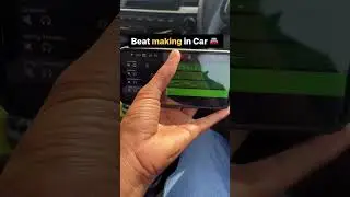 Beat Making In Car #shorts #short #car #beatmaking #cars  #garageband #iphone