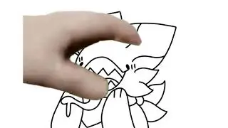 Pet weird cat