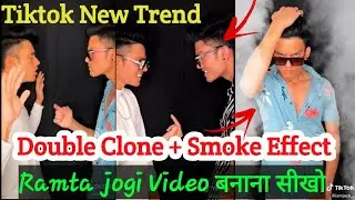 Tiktok New viral trend Double role Video editing tutorial |Tiktok par double role video kaise banaye