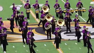 Another segment of Hickman's marching band performance at the Champion of Champions Festival at MU