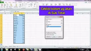 SUBTOTAL.. Cara cepat menjumlahkan subtotal dengan kriteria sama