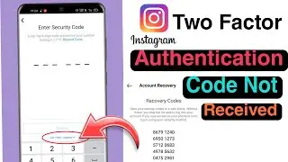 instagram two factor authentication code not received