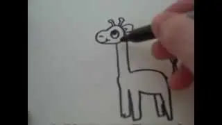 Как нарисовать жирафа