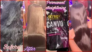 Streax professional CANVO LINE hair straightening | Rebonding using Streax professional product