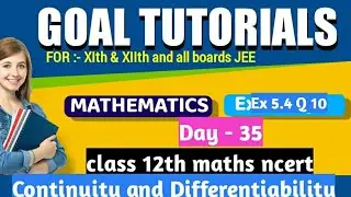 Continuity and Differentiability Exercise 5.4 Q10 class 12 NCERT| Differentiation all board.
