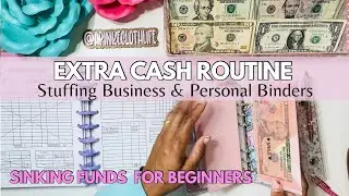 How I BUDGET Extra Cash | $200 | SINKING FUNDS & BUSINESS BINDER | LOW CASH STUFFING