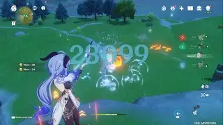 38k Damage no buffs!!! Genshin Impact Ganyu C1 lvl 67 Gameplay Artifacts Showcase