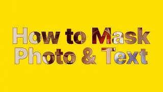 How to Mask a Photo Inside Text - Photoshop & Illustrator