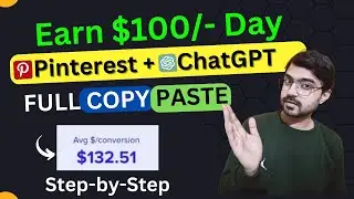 🔥Pinterest से $100 Per Day कमाने का सबसे आसान तरीका। Earn Money Online with Pinterest
