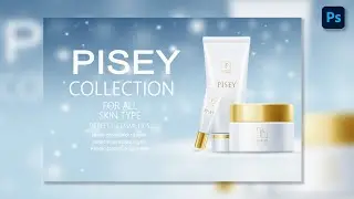 Adobe photoshop Tutorial | Design a cosmetic banner for your store