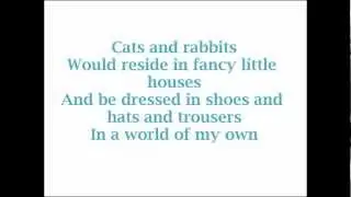 Alice In Wonderland- World of My Own (Lyrics)