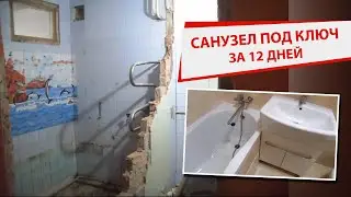 Уникальный санузел. Ремонт санузла под ключ за 12 дней.
