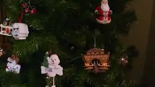 Showing tree before Christmas