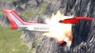 Explosive Plane Crashes - BeamNG.drive
