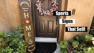 How to Make a Sports Themed Welcome Sign! (Sports Projects that Sell)