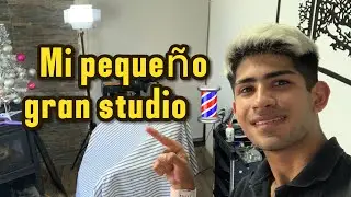 MOSTRANDO MI STUDIO DE BARBERIA 💈 (en casa)🏠💈