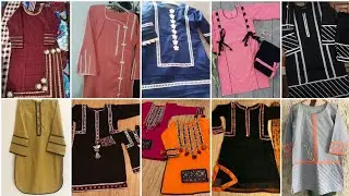 latest kurti design with Lace.