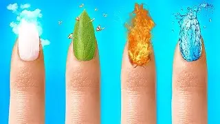 4 ELEMENTS AND TYPES OF PEOPLE || Fire, Water, Air and Earth Girls at School By 123 GO!GOLD