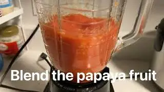 Making my papaya soap