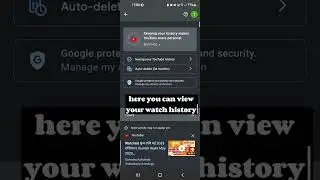 How to check youtube watch history #youtubeshorts #viral #android #tech #youtubewatchhistory