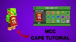 MCC cape tutorial Pearl Challenge || 2024!!! MINECRAFT FREE CAPE!