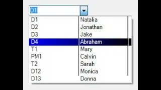 Multi Column Combobox C# | SQL