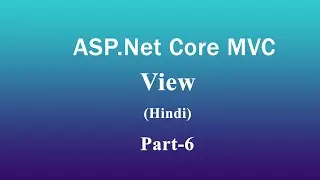 Views in ASP NET Core MVC