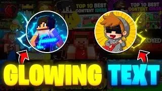 How to Make GLOWING TEXT 🤩 Like 