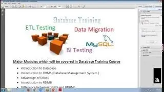 ETL TESTING  Online training | ETL Testing Tutorial for beginners