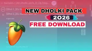 Dholki sample pack free download ||dholki sample pack// fl studio mobile tutorial 