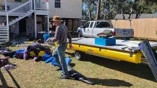 24 ft. Expandacraft modular boat turns into several smaller boats.