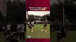 😯 Neymar le metió un caño a su propio hijo 😂😂 | 