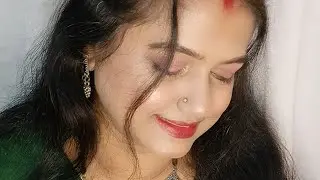 saraswati pujo simple makeup look/ সরস্বতী পুজোর একটা সহজ মেকআপ লুক