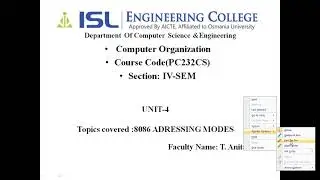 CSE Lecture-21 (UNIT-4) Addressing modes part-1