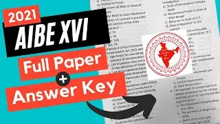 AIBE Exam XVI 2021 | Full Question Paper with Answer Key