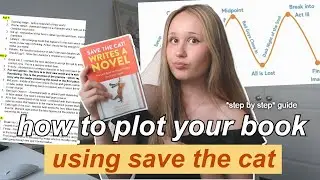 how to plot a book using 'save the cat' plotting technique! 😼🔪 (EASY step-by-step detailed guide)