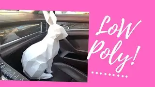 Papercraft Rabbit Papekura 3D Low Poly Paper Sculpture DIY Decor for Home