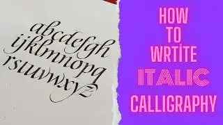 Italic calligraphy alphabet tutorial , How to write italic miniscules?