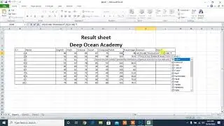 excell ma Mark sheet kasari banaune