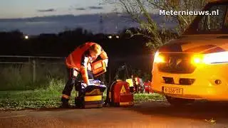 Zeer ernstig motorrijders in Winsum