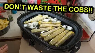 Roasted Corn Cob Stock! No Scrap Left Behind!!