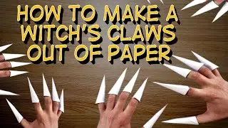 Как сделать оригами когти Ведьмы из бумаги А4 - How to make a witch's claws out of paper(origami)